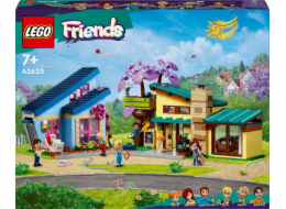  LEGO 42620 Friends Rodinný dům Ollyho a Paisleyho, stavebnice