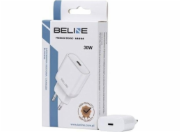 Nabíječka Beline 30W GaN USB-C PD 3.0 nástěnná nabíječka bílá