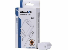 Nabíječka Beline 20W USB-C nástěnná nabíječka + USB-C kabel, bílá