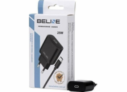 Nabíječka Beline 25W GaN USB-C nástěnná nabíječka + USB-C kabel, černá