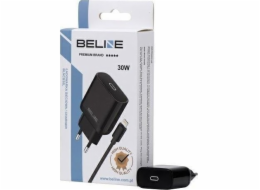 Nabíječka Beline 30W GaN USB-C síťová nabíječka + lightning kabel, černá