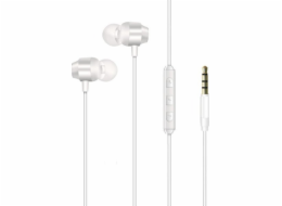 Kabelová sluchátka 3,5 mm jack, bílá