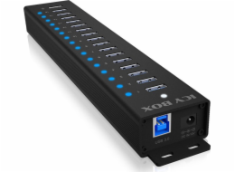  Hub IB-HUB1717 16+1 port USB HUB, 16x USB + 1x USB pro nabíjení, USB 3.2 Gen 1, napájení 96W