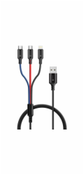 Connect IT CCA-2051-BK 3in1 USB-C & Micro USB & Lightning, 1,2m CONNECT IT Wirez 3in1 USB-C & Micro USB & Lightning, 1,2 m