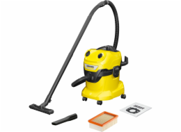 Kärcher WD 4 V-20/5/22 20 l Bubnový vysavač Suché a mokré 1000 W Bezsáčkové