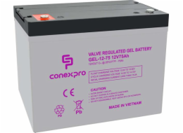 Baterie Conexpro GEL-12-75 GEL, 12V/75Ah, T14-M6, Deep Cycle 