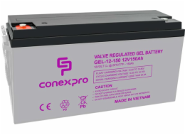 Baterie Conexpro GEL-12-150 GEL, 12V/150Ah, T18-M8, Deep Cycle 