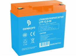 Baterie Conexpro LFP-12.8-30 LiFePO4, 12V/30Ah, T12, Bluetooth