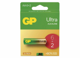 GP AA Ultra alkalická (LR6) - 8 ks