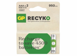 GP AAA ReCyko 950 mAh, nabíjecí, 2 ks 