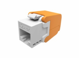 Samořezný keystone Solarix CAT6 UTP SXKJ-6-UTP-WH-SA Component Level a 4PPoE certifikace