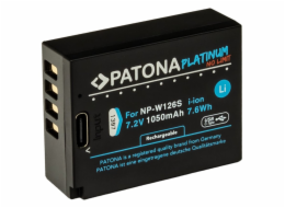 PATONA baterie pro foto Fuji NP-W126S 1050mAh Li-Ion Platinum USB-C nabíjení