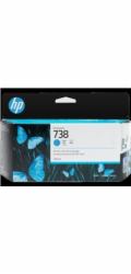 HP 738 300-ml Cyan DesignJet Ink Cartridge