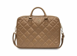 Guess PU Quilted 4G Metal Logo Computer Bag 15/16" Brown Guess PU Quilted 4G Metal Logo Computer Bag je perfektní taška pro notebook s úhlopříčkou displeje 15-16"