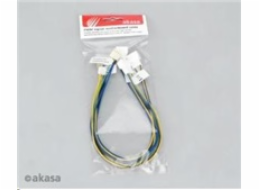 AKASA kabel  redukce pro ventilátory 1x 4pin PWM na 3x 4pin PWM