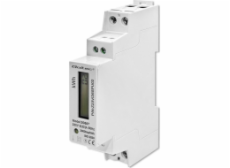 Jednofázové elektronické počítadlo | měřič spotřeby energie na DIN lištu | 230V | LCD | 2P | Štíhlý