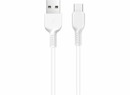Data kabel HOCO X20 Flash, USB-C, 2.0A, 3m, bílá