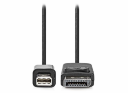 NEDIS Mini DisplayPort kabel/ Mini DisplayPort Zástrčka - DisplayPort Zástrčka/ černý/ bulk/ 2 m