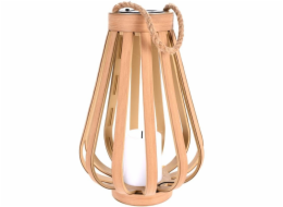 Lucerna solární s LED svíčkou 34 cm přírodní KO-512001010