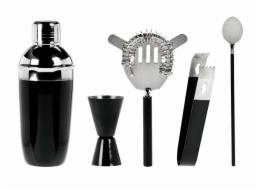 EXCELLENT Barmanská sada shaker 5 ks GLOSSY BLACK KO-A12441070