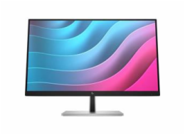 HP E24 G5 PVC Free - E-Series - LED monitor - 23.8" - 1920 x 1080 Full HD (1080p) @ 75 Hz - IPS - 250 cd/m2 - 1000:1 - 5 ms - HDMI, DisplayPort, USB - černá hlava, černá a stříbrná (stojan)