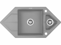 Deante Hexon 1,5miskový dřez s odkapávačem šedý (ZQP S653)