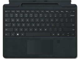 Klávesnice Microsoft Podpisová klávesnice Microsoft Surface Pro se čtečkou otisků prstů Komerční černá 8XG-00007 pro Pro 8 / Pro X