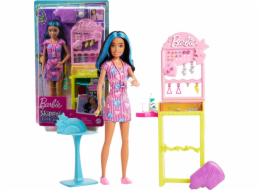 Mattel Barbie Skipper Panenka Barbie First Job Sada pro piercing do uší HKD78
