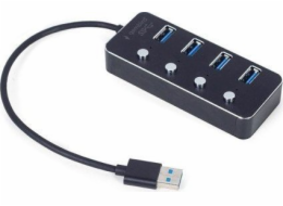 Gembird USB HUB I/O HUB USB3 4PORT/UHB-U3P4P-01 GEMBIRD