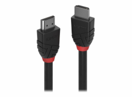 Lindy Black Line - Standard - HDMI kabel - HDMI samec na HDMI samec - 7,5 m - trojitá izolace - černá - kulatá, podporuje 4K 30 Hz (4096 x 2160)