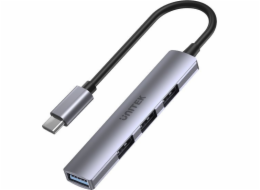 USB HUB Unitek UNITEK HUB USB-C 1XUSB-A 5 GBPS, 3XUSB-A 2.0 ALU