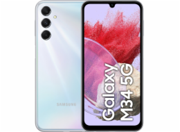 Smartphone Samsung Galaxy M34 5G 6/128 GB stříbrný (SM-M346BZSFXEO)