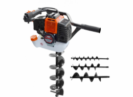 AWTools Benzínový půdní vrták 2,95HP AW80040 + 3 vrtáky