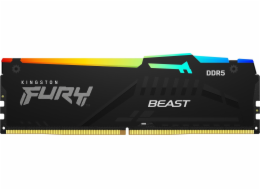 DDR5 Fury Beast RGB paměť 128GB (4*32GB)/5600 CL40 černá