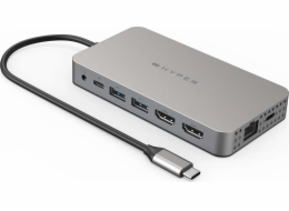 HyperDrive HUB 4K HDMI 10-in-1 USB-C Station/Replicator pro MacBook M1/M2