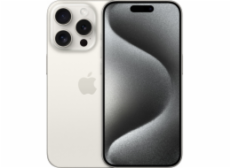 Apple iPhone 15 Pro 256GB bílý titanový smartphone (MTV43)