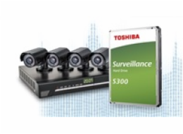 TOSHIBA HDD S300 Surveillance (SMR) 2TB, SATA III, 5400 rpm, 128MB cache, 3,5", BULK