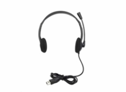 MANHATTAN Sluchátka s mikrofonem Stereo USB Headset, bulk