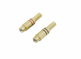 Zásuvka OMNITRONIC RCA pozlacená 5,4mm pár