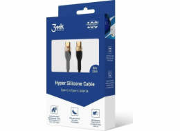3mk datový kabel - Hyper Silicone Cable C to C 2m 100W, černá