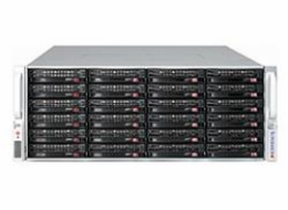 SUPERMICRO 4U Chassis 36x 3.5" H/swap SAS/SATA Drive Bays, 1280W Redundant PSU - Black