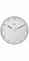 Braun BC 17 PW DCF Rádiové nástěnné hodiny růžové/bílé