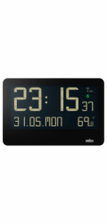 Digitální rádiové nástěnné hodiny Braun BC 14 černé