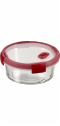 Skleněná nádoba na potraviny s víkem, 0,6l