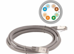 Alantec Patch-cord F/UTP kat.5e PVC 7,0m šedý