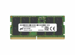 Micron - DDR5 - modul - 32 GB - SO-DIMM 262 pinů - 4800 MHz / PC5-38400 - CL40 - 1.1 V - bez vyrovnávací paměti - ECC