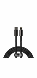 Baseus Datový kabel Tungsten Gold PD 20W 2m USB-C/Lightning černý