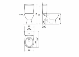 WC mísa Jika Lyra Plus H8257260002423, 635x400