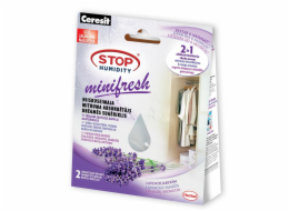 Mini relaxační sáček pohlcující vlhkost, levandulová čtvercová, 2x 50g