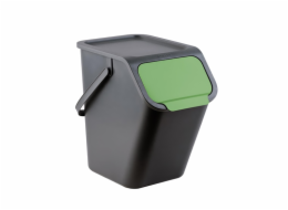 Odpadkový koš BINI, 25 l, černá, zelená
